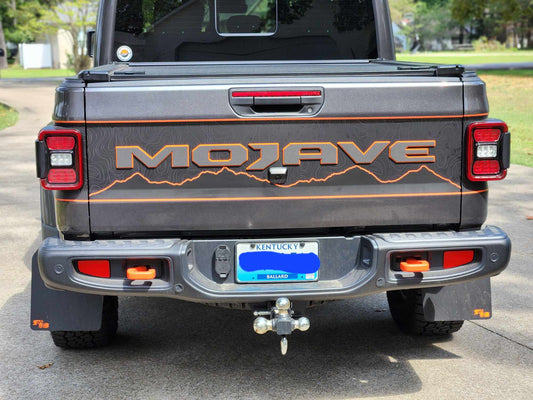 Jeep Gladiator "MOJAVE" Tailgate Emblem - Two Color Stacked