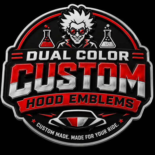 Custom Name Hood Emblems (Two Color)