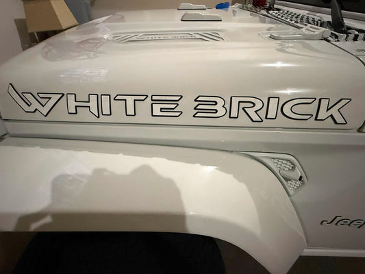 Custom Name Hood Emblems (Two Color)