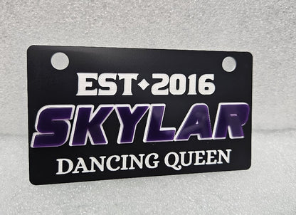 Custom Vanity / Toy  License Plate