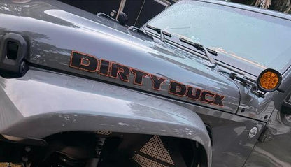 Custom Name Hood Emblems (Two Color)