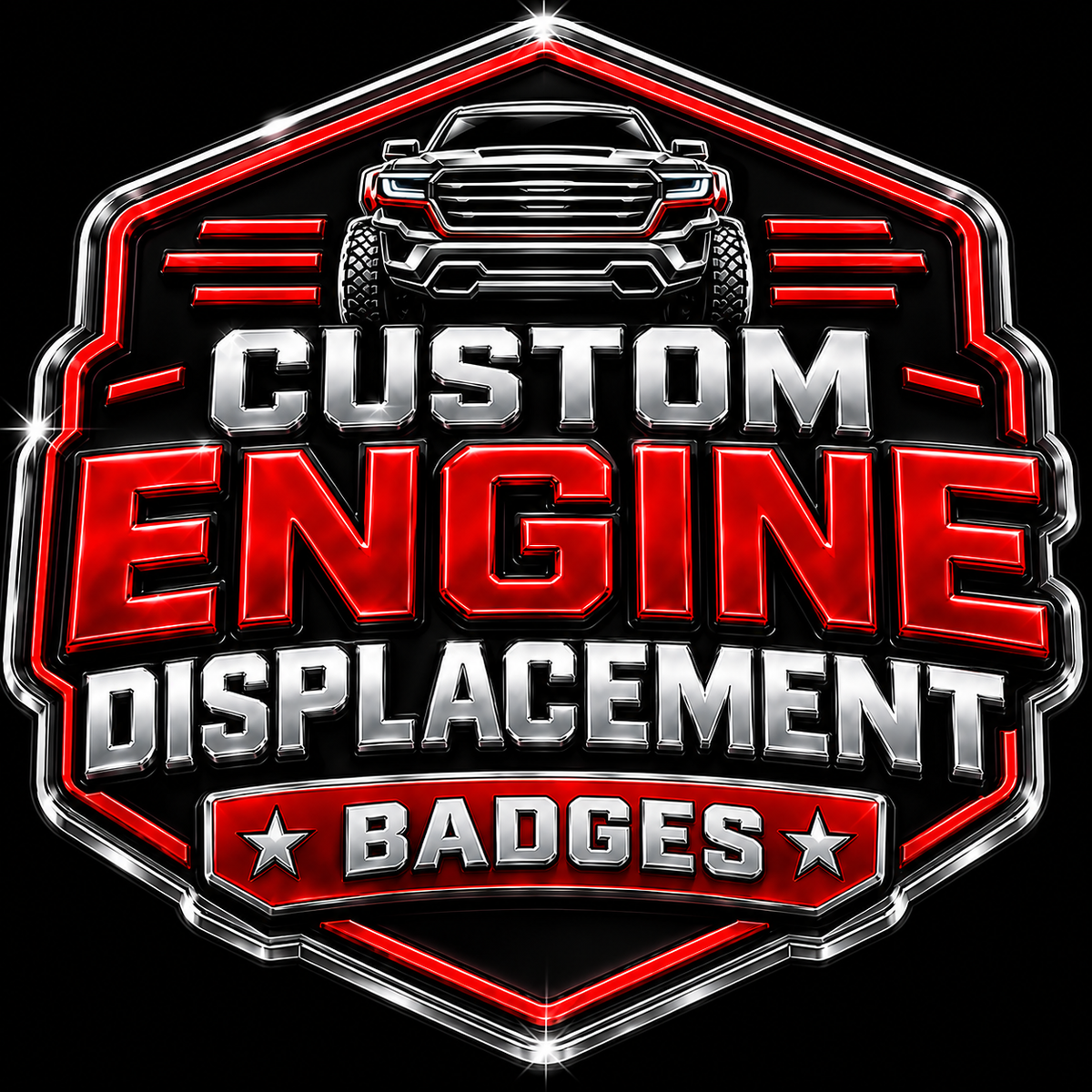 Engine Displacement Badges