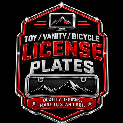Custom Vanity / Toy  License Plate