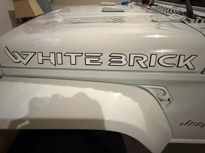 Custom Name Hood Emblems (Two Color)